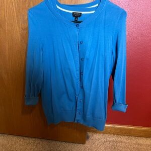 Talbots Women's Blue Cardigan sweater set